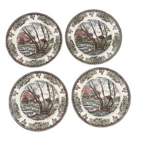 Johnson Bros Brothers Friendly Village Salad Plate 7.5 Inches Set of 4